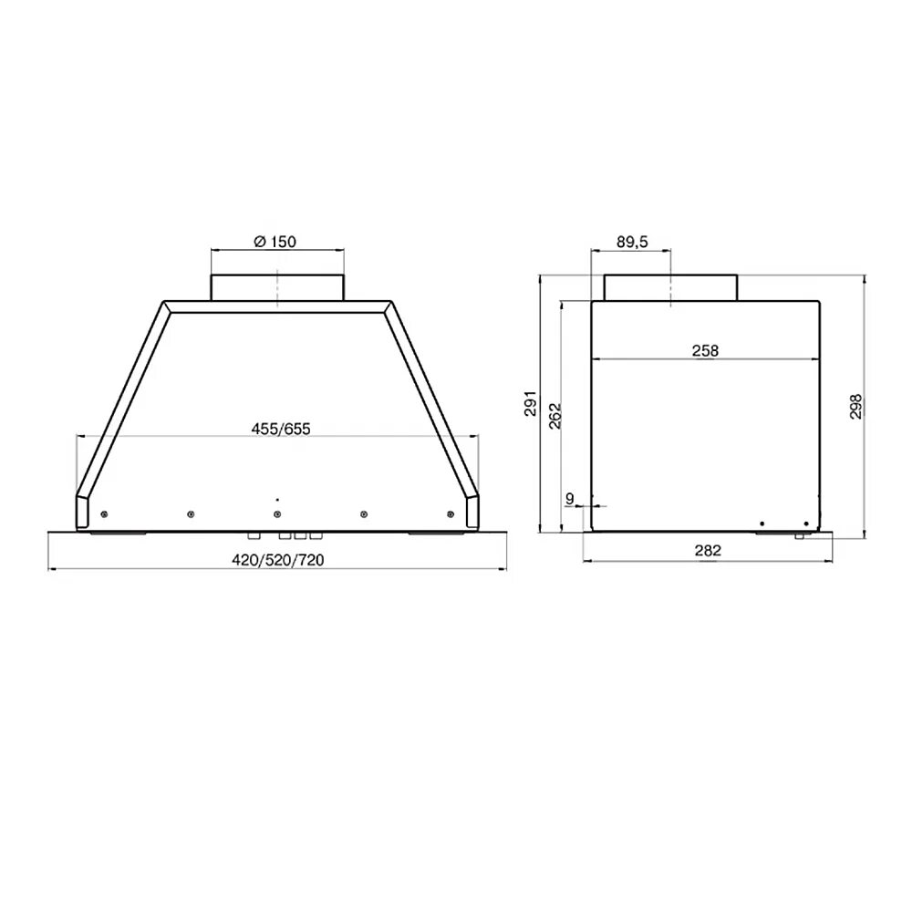 Elikor Flat 52п-650-к3д. Elikor Flat 52п-650-к3д схема встраивания. Вытяжка Elikor Flat 52п-650-к3д. Elikor Flat 52п-650-к3д черный.