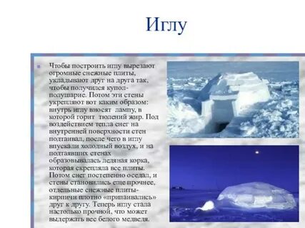 Описание иглу