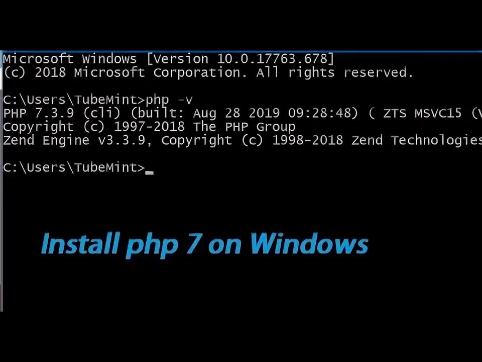 Php install windows. How install php windows.