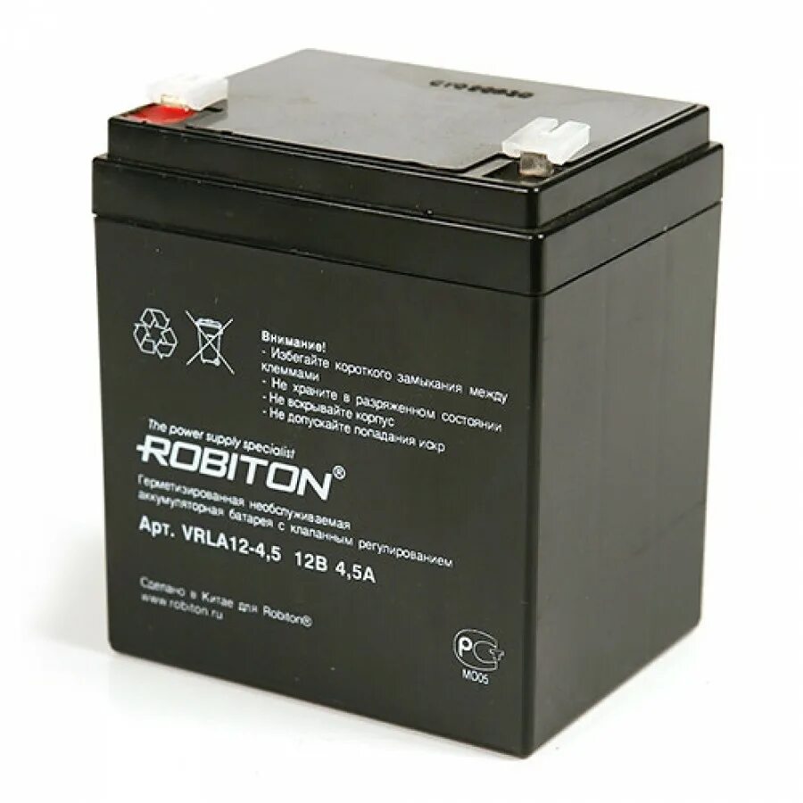 Емкость свинцовых аккумуляторов. Аккумуляторная батарея Robiton VRLA 12-4.5 4.5 А·Ч. Аккумулятор Robiton vrla12-4.5, vrla12-4.5. Аккумулятор Robiton vrla4-4.5. Аккумуляторная батарея VRLA 12-2,2 (12в 2,2ач, габариты 178х35х61мм) Robiton.