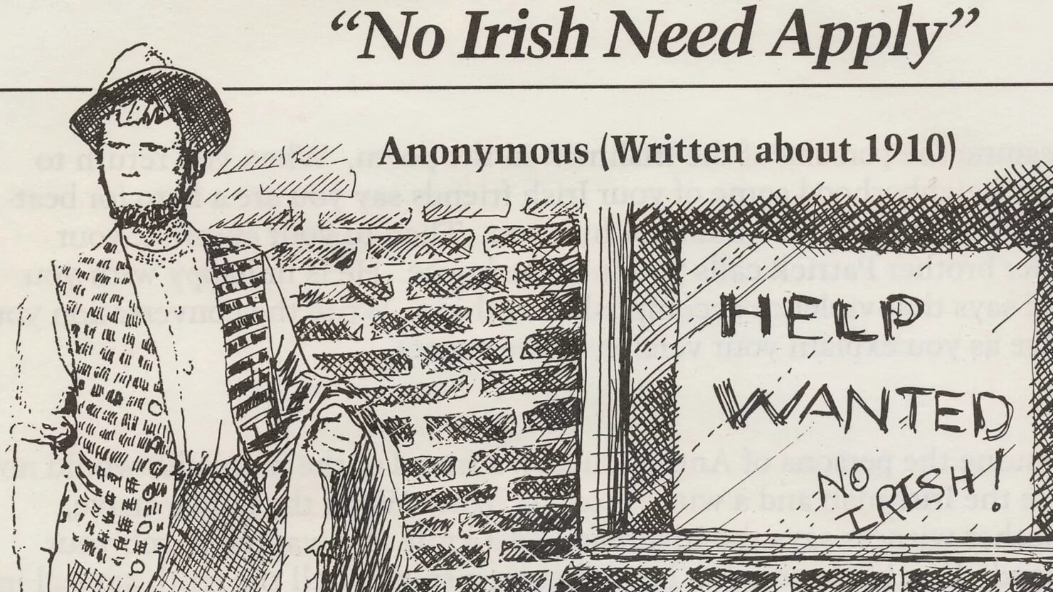 Дискриминация ирландцев. Карикатуры на ирландцев 19 века. No Irish. Irish Iberian.