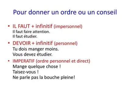 Des conseils