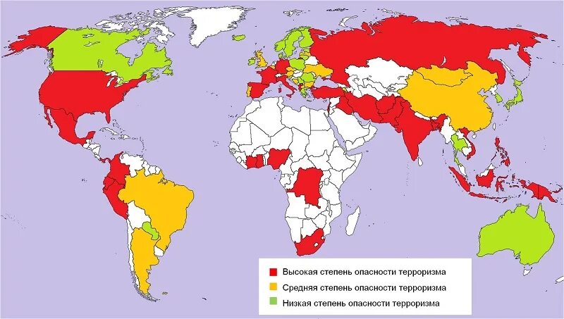 Терроризм в других странах