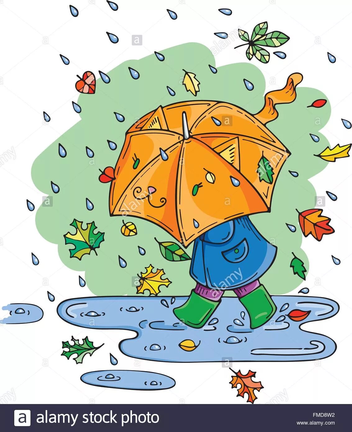 It is raining in autumn