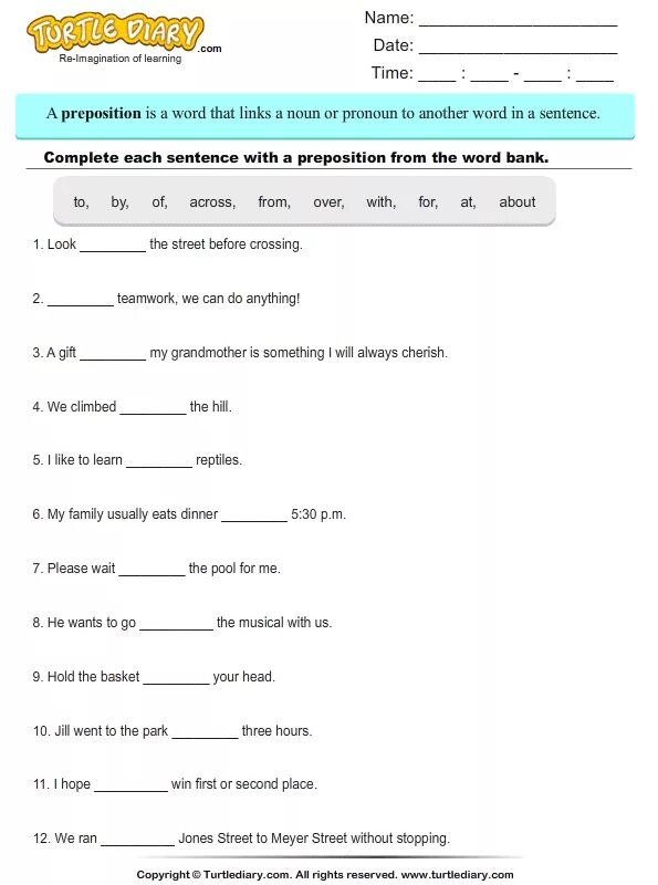 She her bike when she her. Choose the correct preposition в английском. Complete the sentences with the prepositions. Sentenced preposition. Complete the sentences Worksheets.