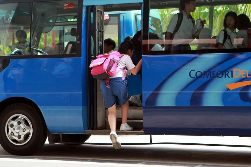 Go by bus. Go to school by bus. i go to school by bus. i go by bus. to announce in bus.
