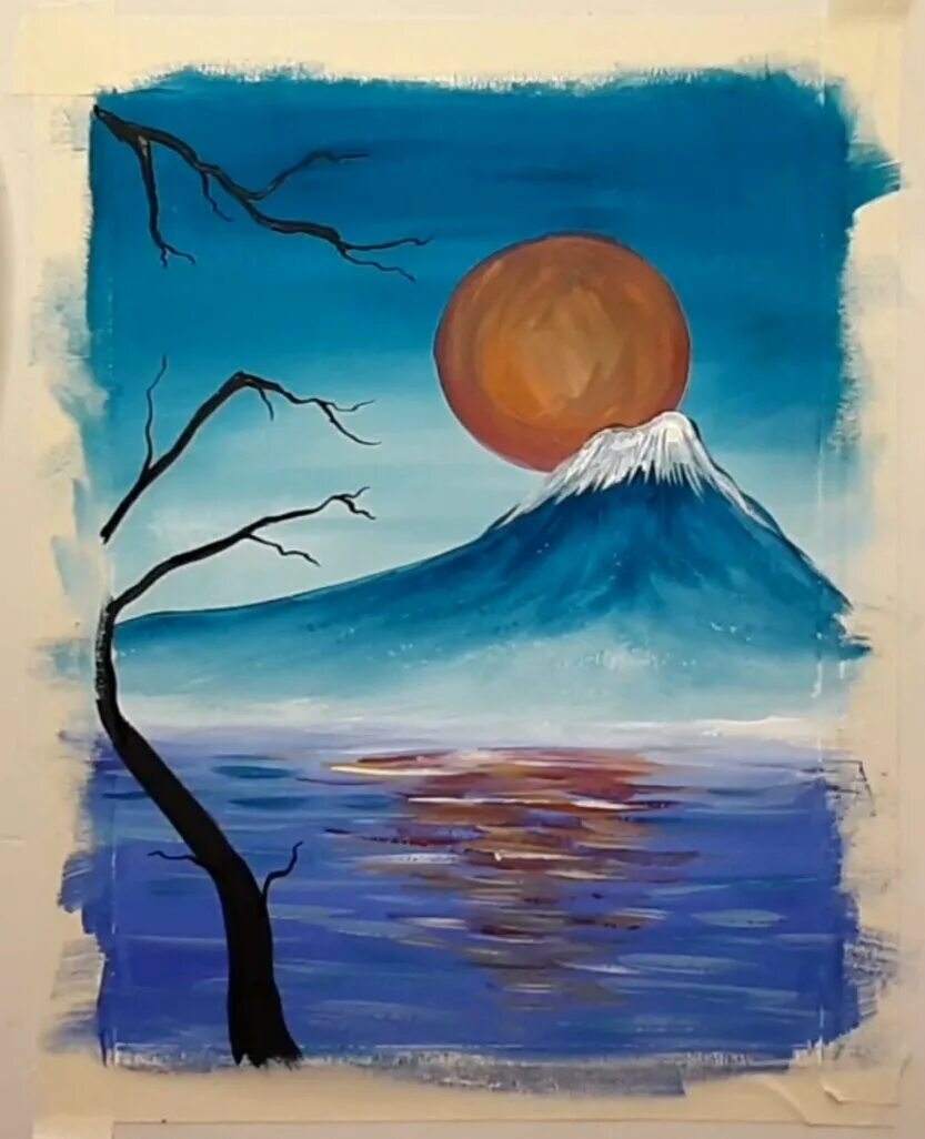 Техника рисования гуашью. Детские рисунки красками. Рисование для детей красками. Уроки рисования гуашью. Простые рисунки гуашью для детей.