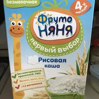 Безмолочная каша фрутоняня