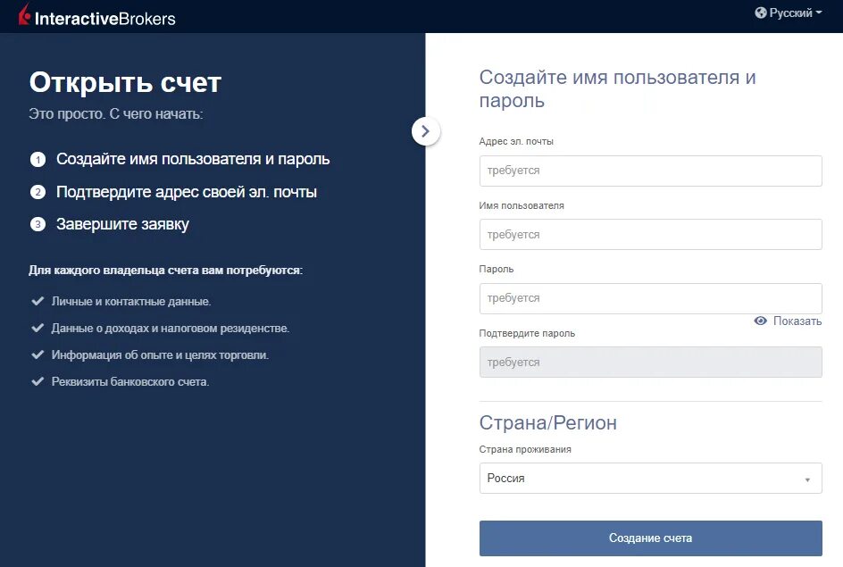 Interactive brokers как открыть счет. Interactive brokers открыть счет. демо счет интерактив брокерс. interactive brokers заявка.