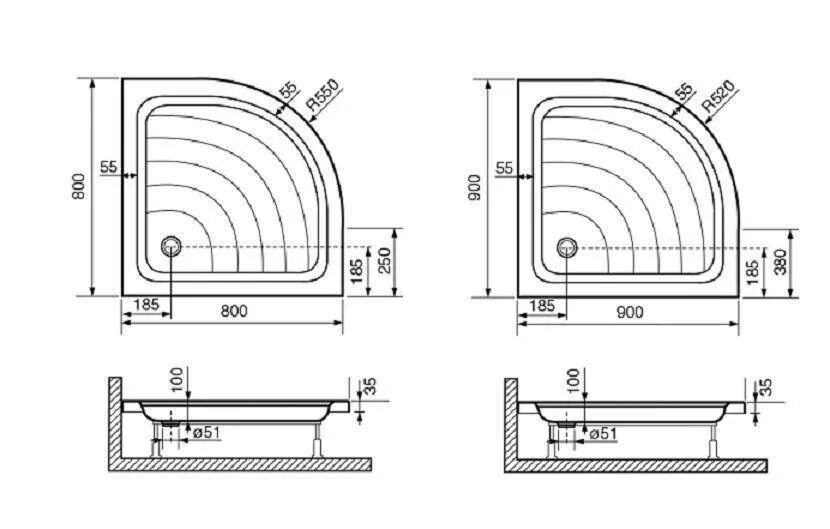 Чертеж душевого поддона 80-80. Душевой поддон 800-800 схема подключения. Схема монтажа душевого поддона кабины. Монтаж поддона под душевую кабину схема. Какие размеры душевых поддонов