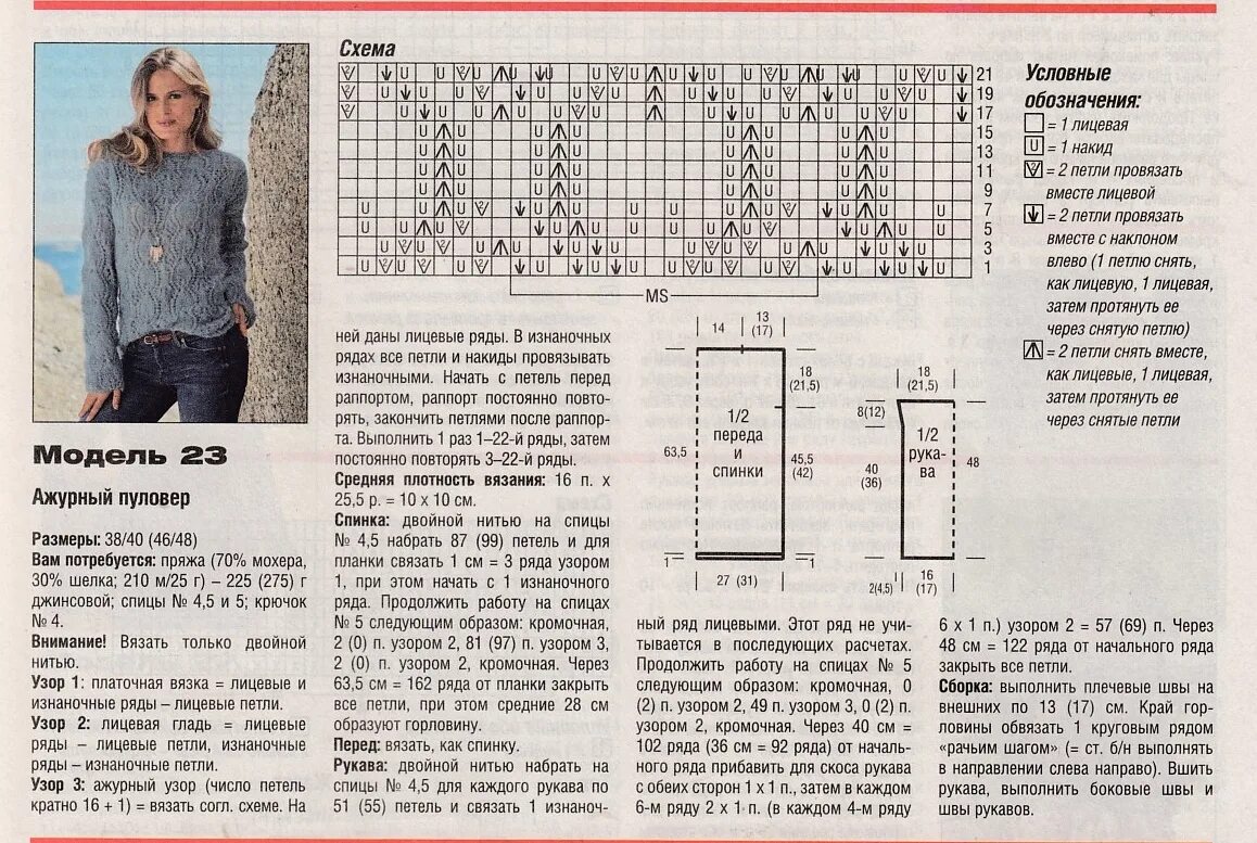 Схема вязания свитера спицами для женщин. Джемпер женский спицами схемы. Пуловер женский спицами с описанием. Пуловер из мохера схема. Вязать свитер образец