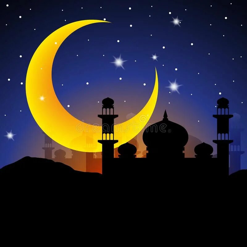 Какая ночь рамадана. Рамазан ночью. Луна на арабском. Арабская ночь. Полумесяц арабский Восток.