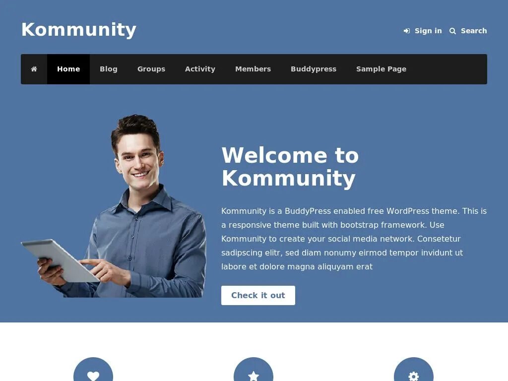 Blog website. Blog website