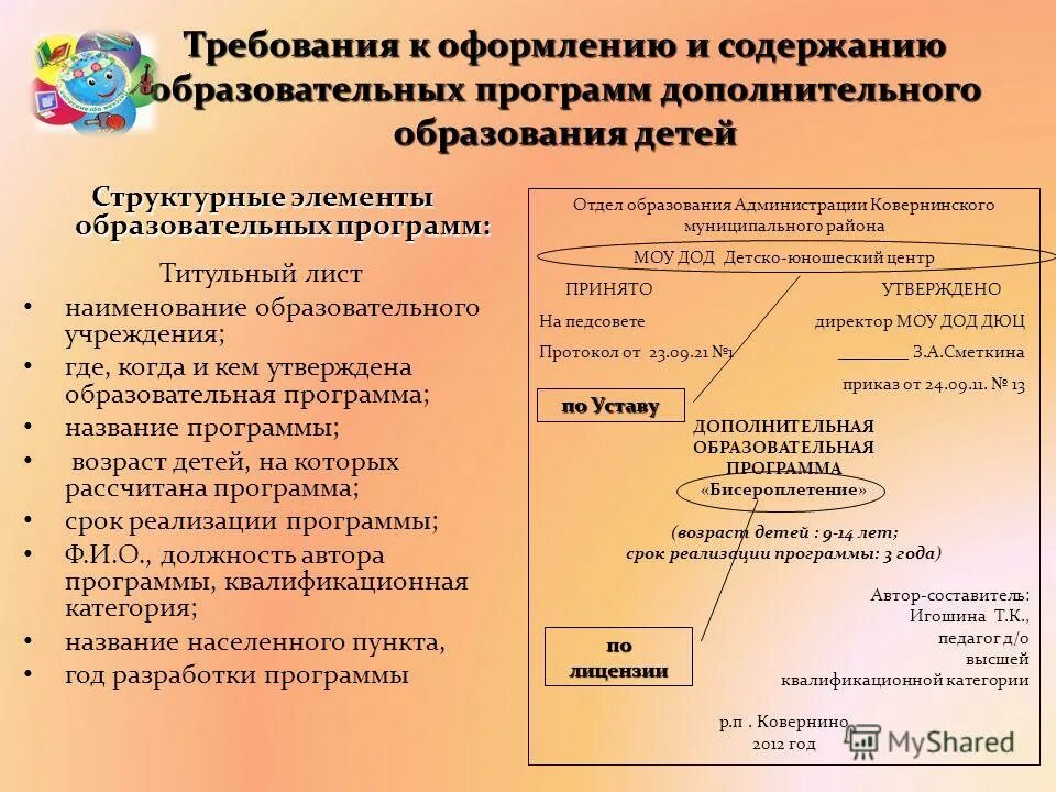 Кем утверждаются образовательные программы общего образования