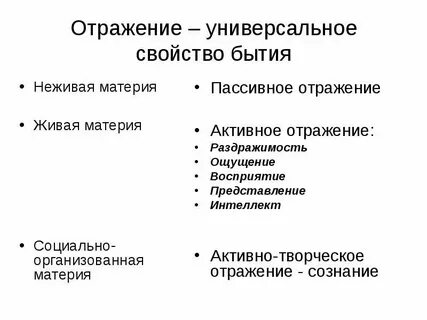 Правильное отражение свойств и качеств