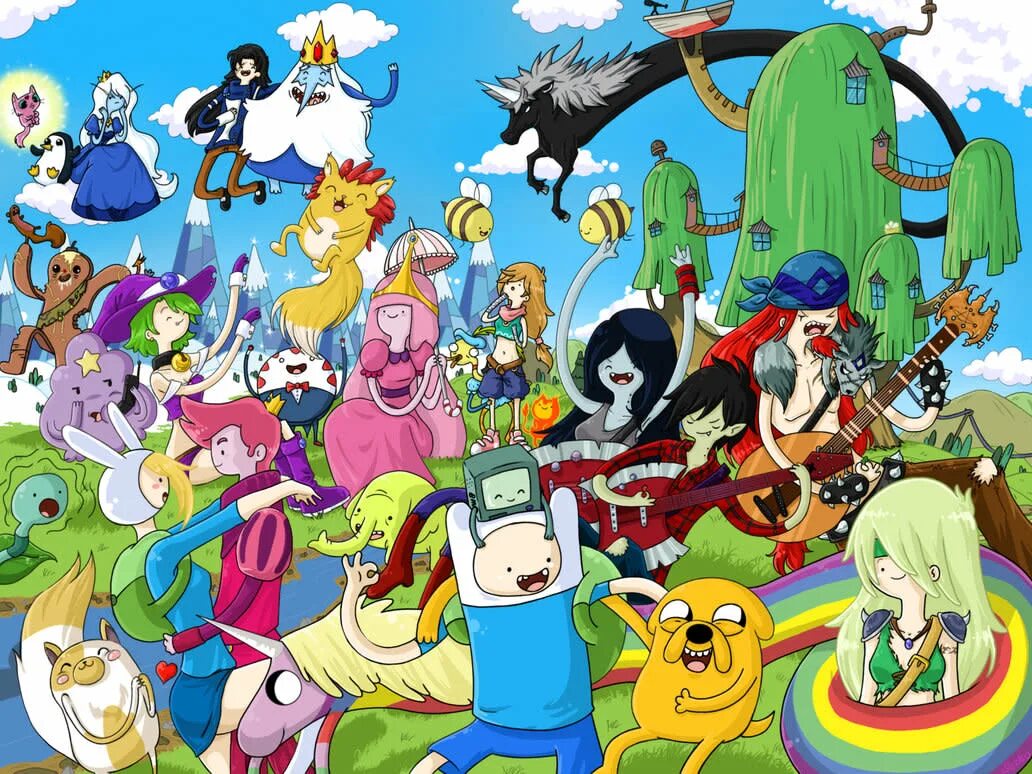 Adventure time t. Герои адвенчер тайм. персонажи адвентур тайм. adventure time фин и джейк.
