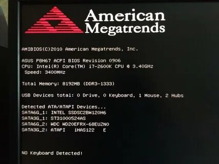 Detected ata atapi devices