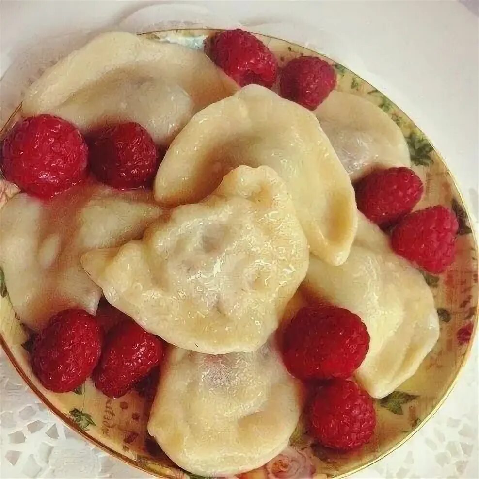 Вареники с малиной рецепт с фото пошагово