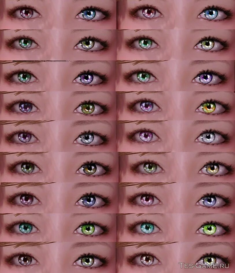 Игра новые глаза. Цвет глаз. Формы глаз. Глаза разных рас. Модельки глаз разных цветов.
