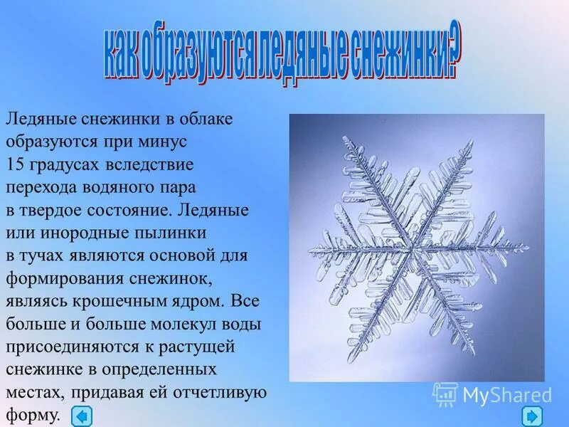 Формирование снежинок зависит от многих факторов огэ. Формирование снежинок зависит от многих факторов огэ