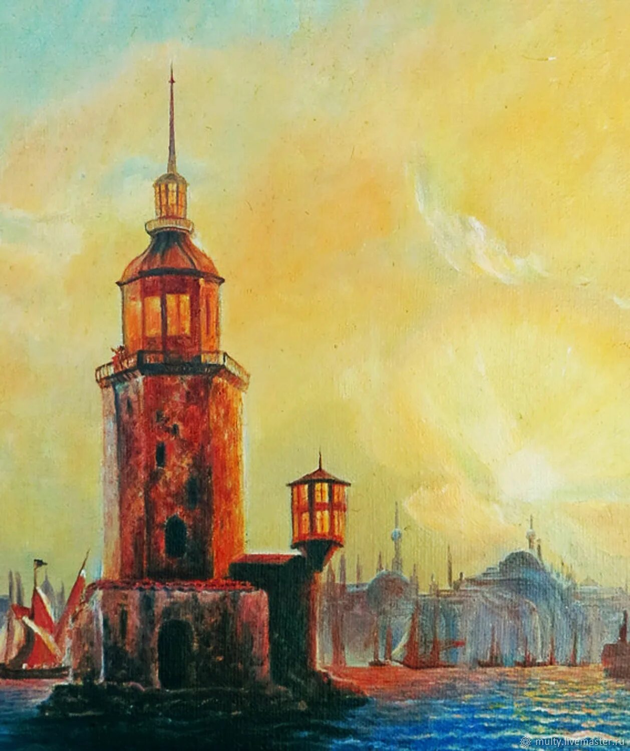 Картины башен. Вид Леандровой башни в Константинополе. 1848 Айвазовский. Айвазовский вид Леандровой башни. Ивана Айвазовского «вид Леандровой башни в Константинополе».. Айвазовский вид Леандровой башни в Константинополе картина.