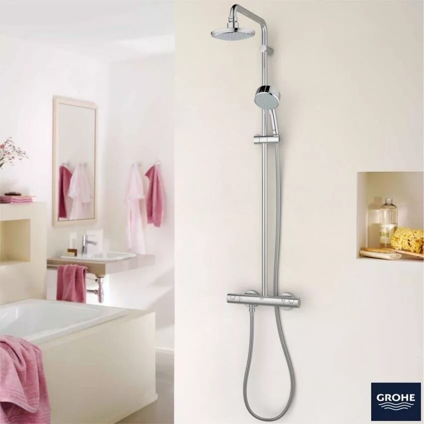 Душевая система Grohe 27922000. Grohe Tempesta Cosmopolitan. Душевая система Грое Темпеста. Grohe New Tempesta Cosmopolitan.