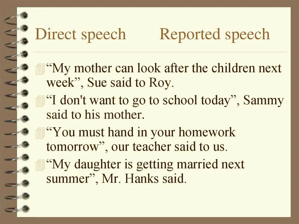 This speech is my. Direct and reported Speech. Direct Speech reported Speech. Next week reported Speech. Direct Speech to reported Speech.