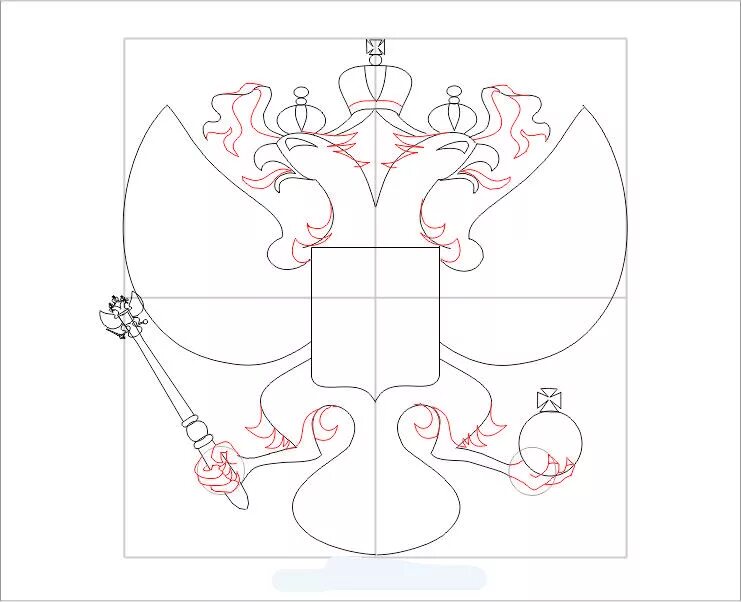 Как нарисовать герб поэтапно