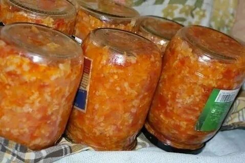 Как приготовить салат на зиму с рисом