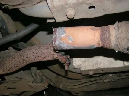 Чем заделать глушитель автомобиля без сварки