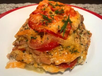 Рецепт мяса с овощами слоями