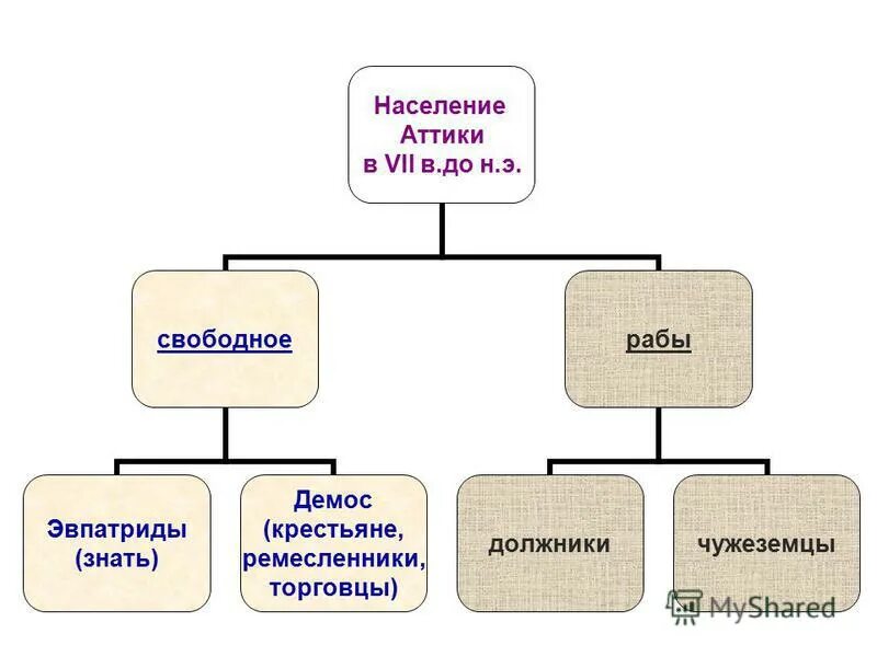 занятия жителей аттики