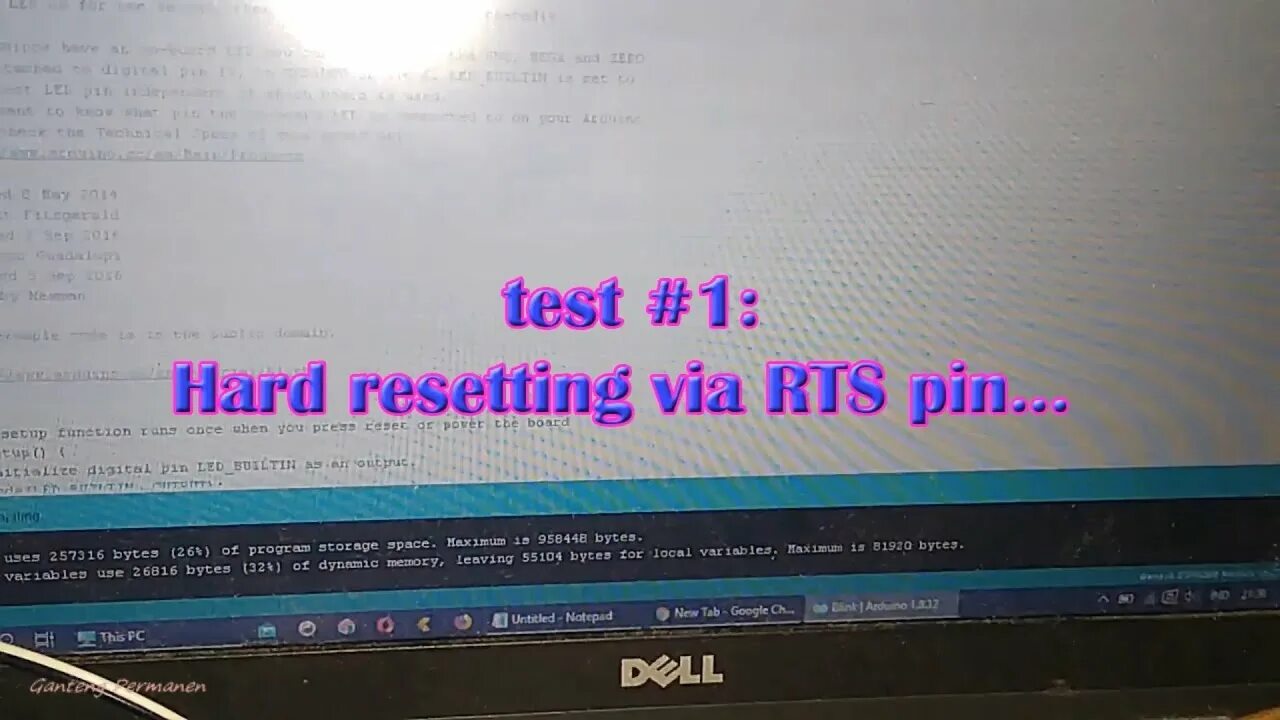 Leaving hard resetting. Hard resetting via rts pin esp32. hard resetting via rts pin....