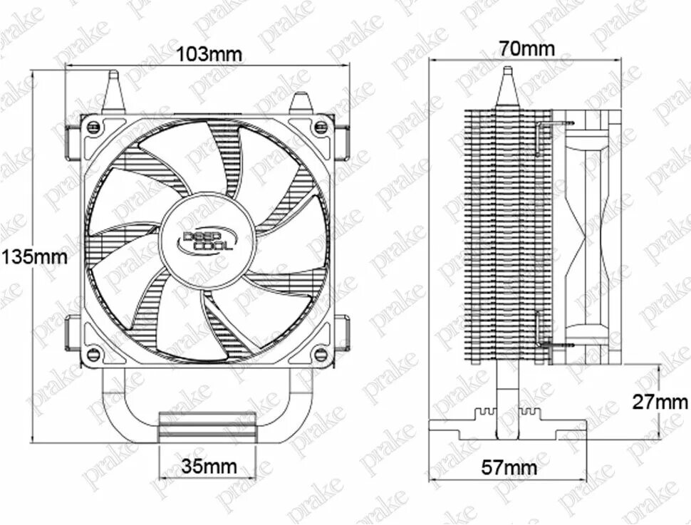 Кулер минусы. Deepcool Ice Blade 100. Deepcool Ice Blade 100 [dp-mch1d8-ib100]. Deepcool Ice Blade 100 Ret. GAMMAXX 300 чертеж.