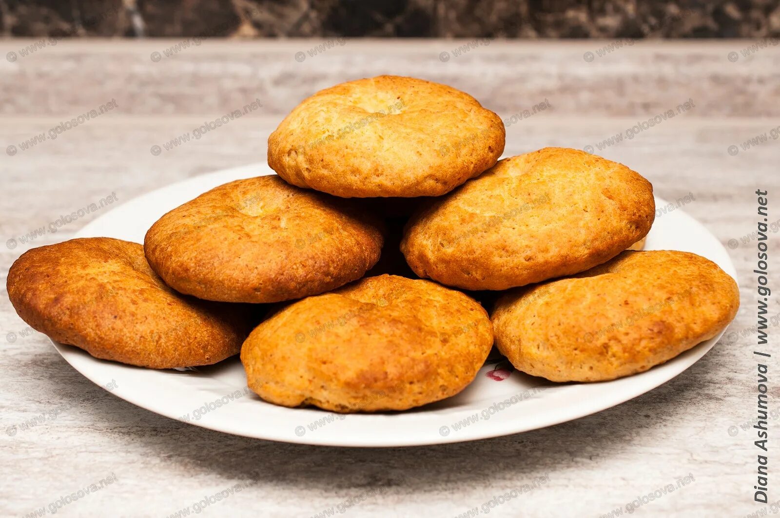 Рецепт: Печенье со шкварками на RussianFood.com
