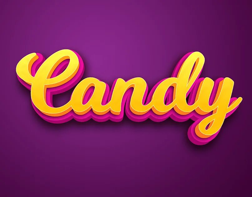 Candy PSD. Candy text Effect PSD. Candy text. Шрифт в стиле Кэнди.