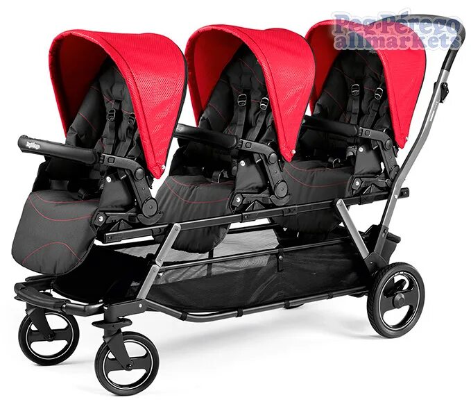 Купить коляску с доставкой. Прогулочная коляска для тройни Peg-Perego Triplette Piroet. Коляски для тройни Peg Perego Triplette. Коляски Peg-Perego 3 в 1 для двойни. Коляска для двойни Рич Фэмили.