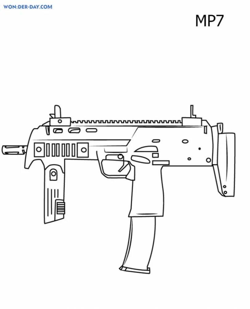 HK mp7 чертеж. Чертеж мп7 из стандофф 2. Раскраски стандофф 2 оружие. Раскраска стандофф оружие