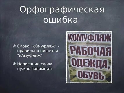 Текст с орфографическими ошибками
