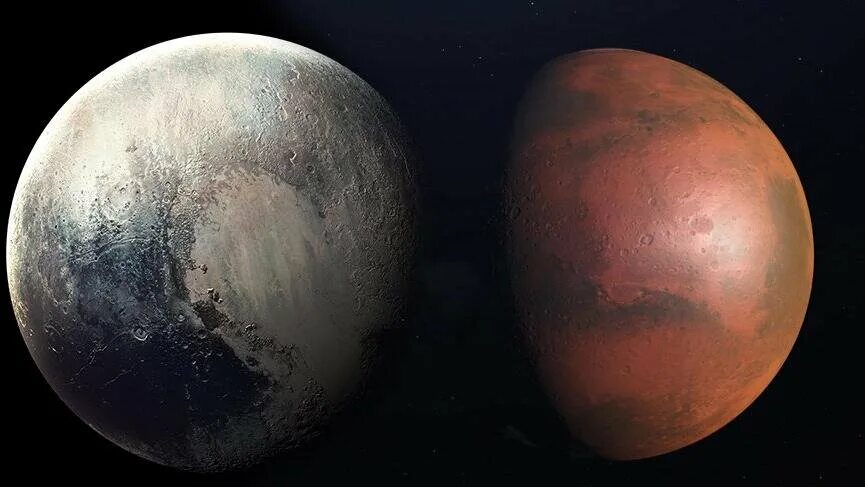 Марс и Плутон. Марс Сатурн Плутон.
