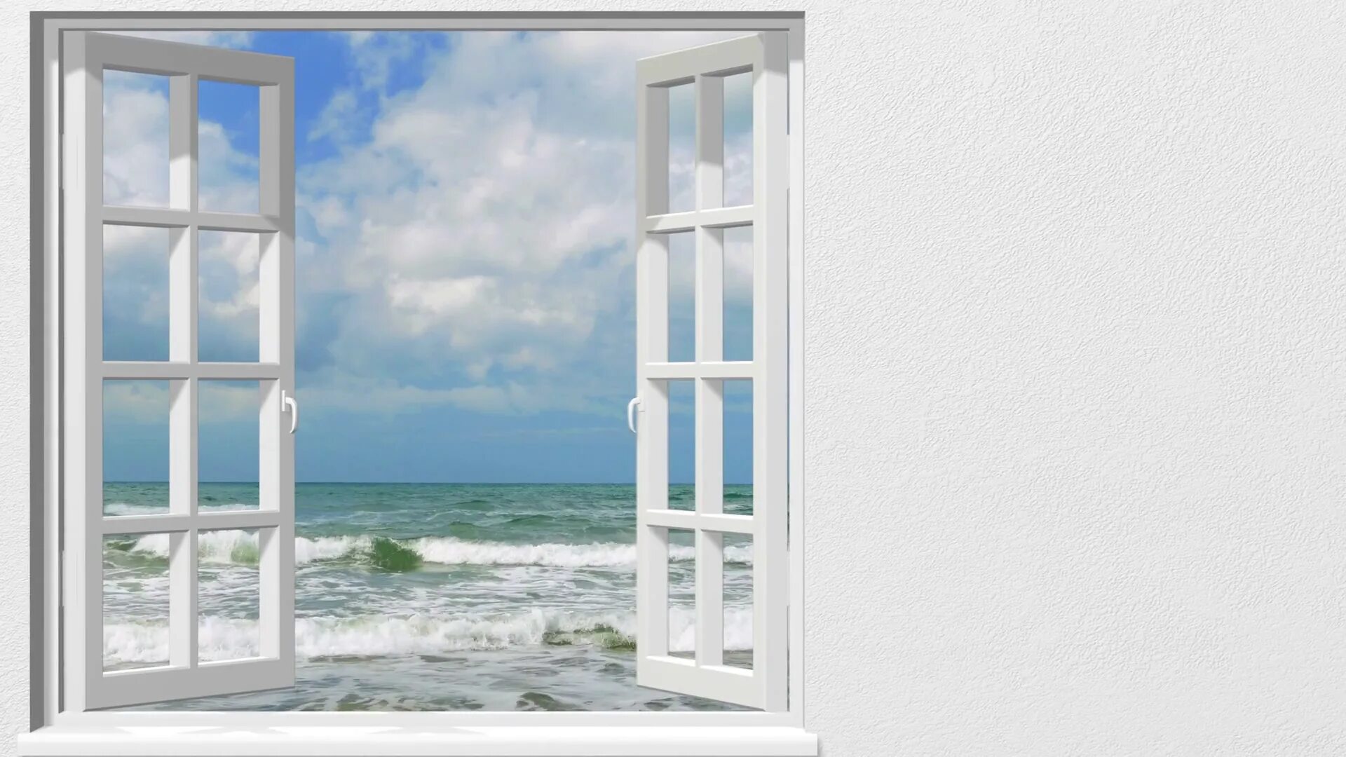Открытое окно. Картина с открытым окном. Окно на море. Открытое окно на море.