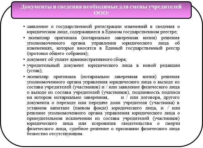 Как поменять учредителя в ооо. Документы учредителя. Документы для регистрации ООО для учредителя. Смена учредителя. Смена учредителя в ООО.