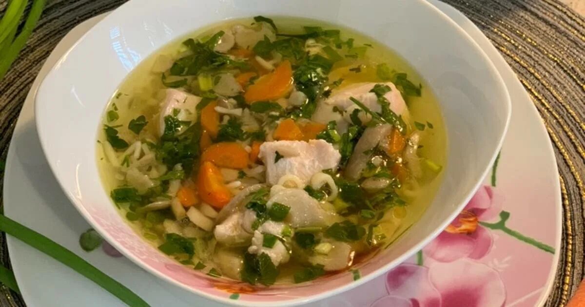 Вкусный суп с вешенками рецепт