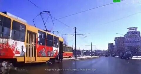 Неуправляемый трамвай в нижнем