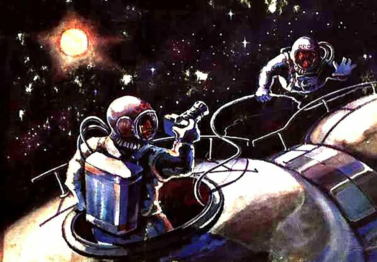 Картины алексея леонова космонавта. Картины Леонова Алексея Архиповича.