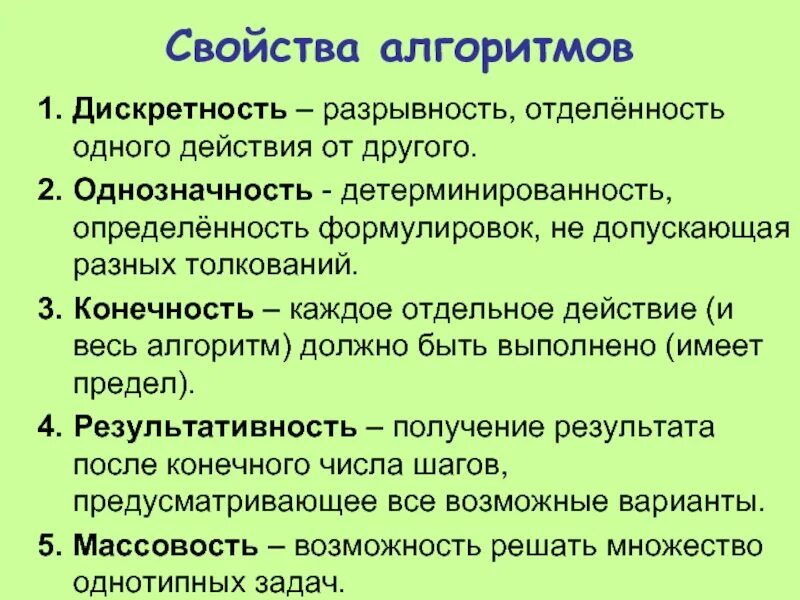 Однозначность алгоритма