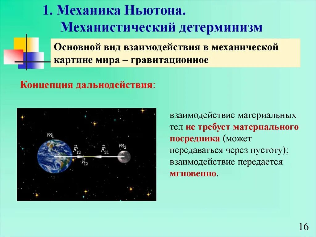 Квантовый детерминизм. Механика гравитационное взаимодействие. виды взаимодействия в механике. ньютоновская концепция пространства и времени. механический детерминизм в механической картине мира.