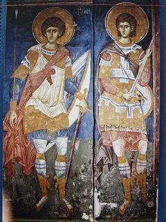 Фрески воинов