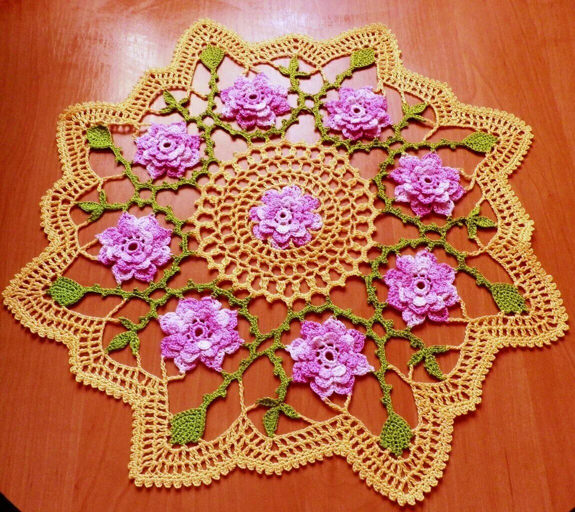 МК салфетка Doily. Объемные салфетки. Обьемныесалфетки крючком. Вязаные салфетки крючком. Крючком очень красивую салфетку