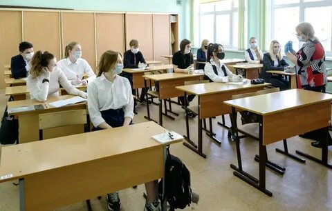 Школа во время экзаменов